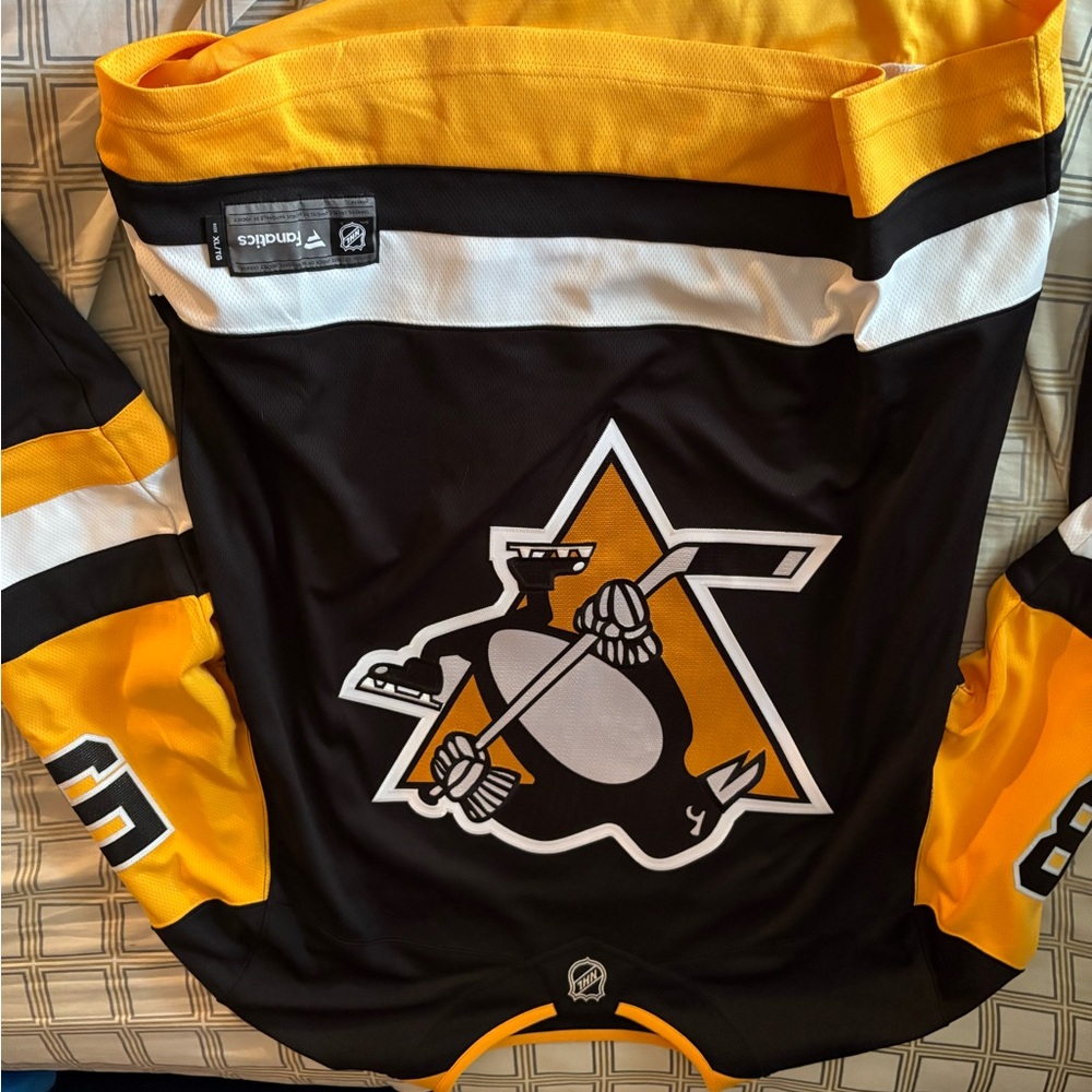 Fanatics Black and Gold Hockey Jersey